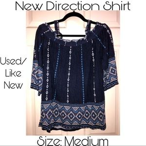 New Directions Tank top with sleeves Size Medium